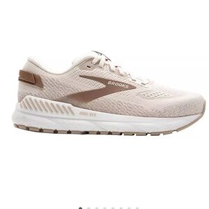 Brooks White and Tan Sneakers